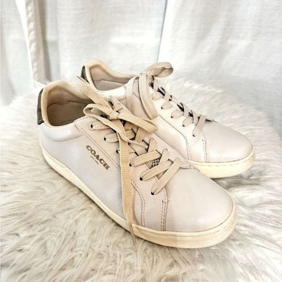 Coach Shoes - Coach Sneakers, Size 7.5, Nude/ Beige Color